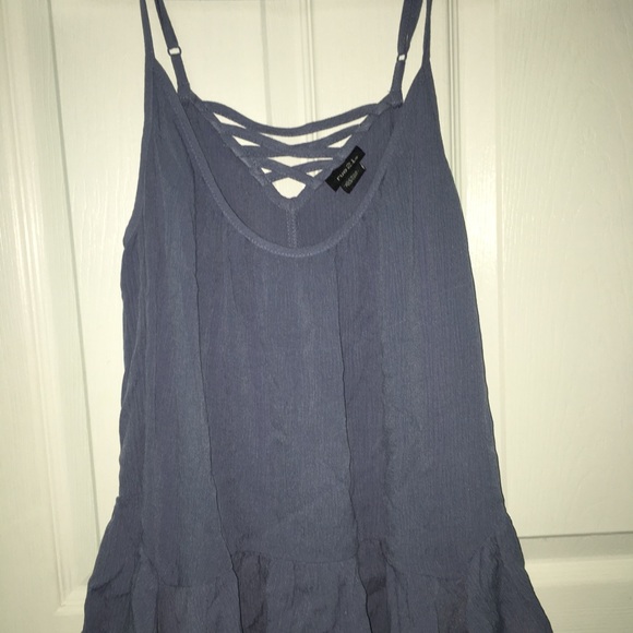 Rue 21 navy blue tank top - Picture 1 of 2